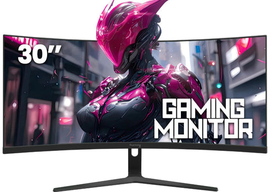 30" Curved Ultrawide Monitor WFHD 200Hz 1500R HDMI DP Black