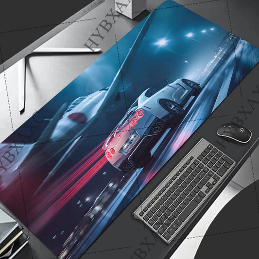 Racing GTR Sports Car Mousepad Cartoon Lockedge Large Gaming Mouse Pad Computer Gamer Keyboard Mouse Mat Desk for PC Desk Pad
