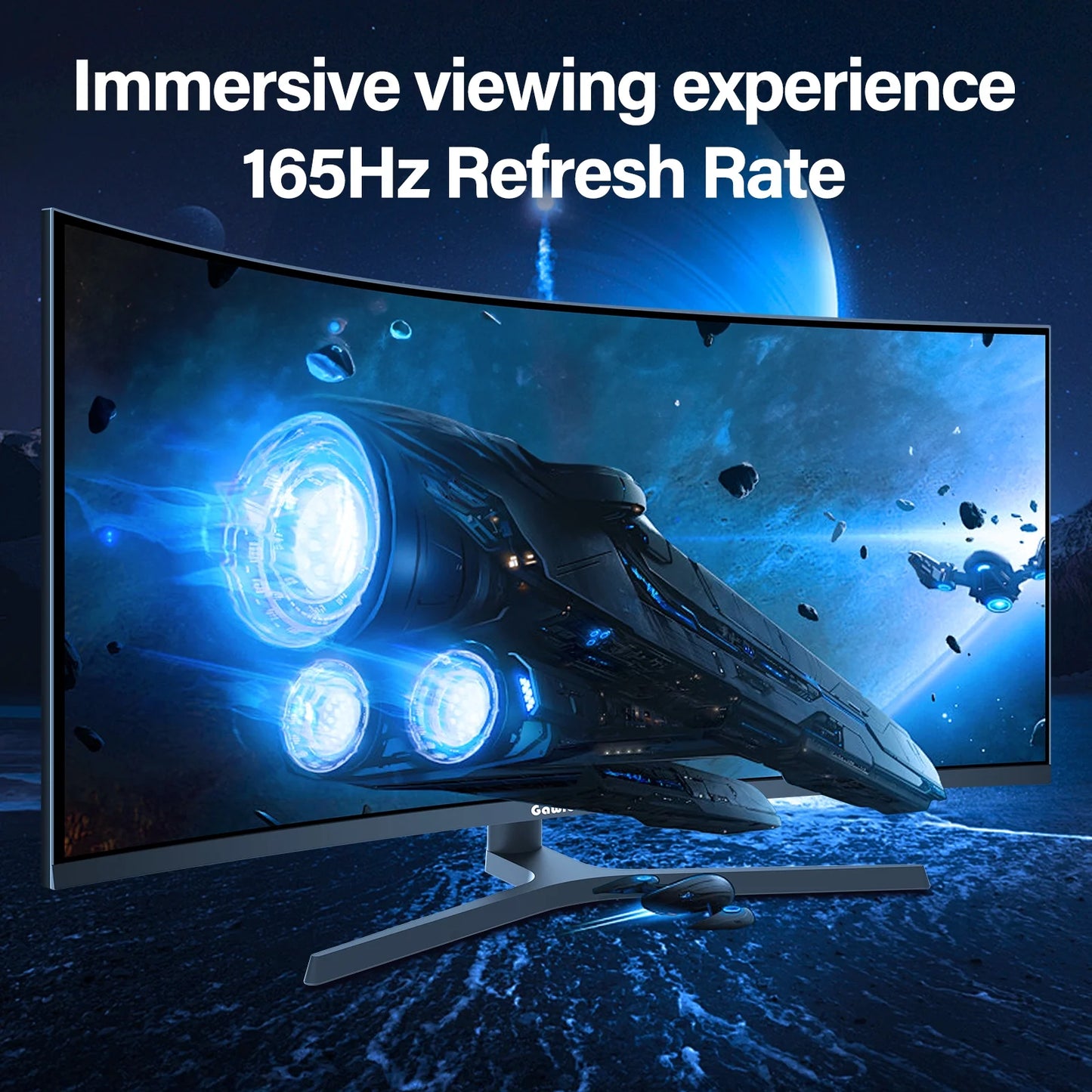 34 Inch Curved Gaming Monitor 165Hz Ultrawide, WQHD 3440X1440, Screen PC Computer, 1500R,21:9