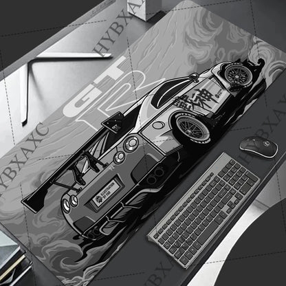 Racing GTR Sports Car Mousepad Cartoon Lockedge Large Gaming Mouse Pad Computer Gamer Keyboard Mouse Mat Desk for PC Desk Pad