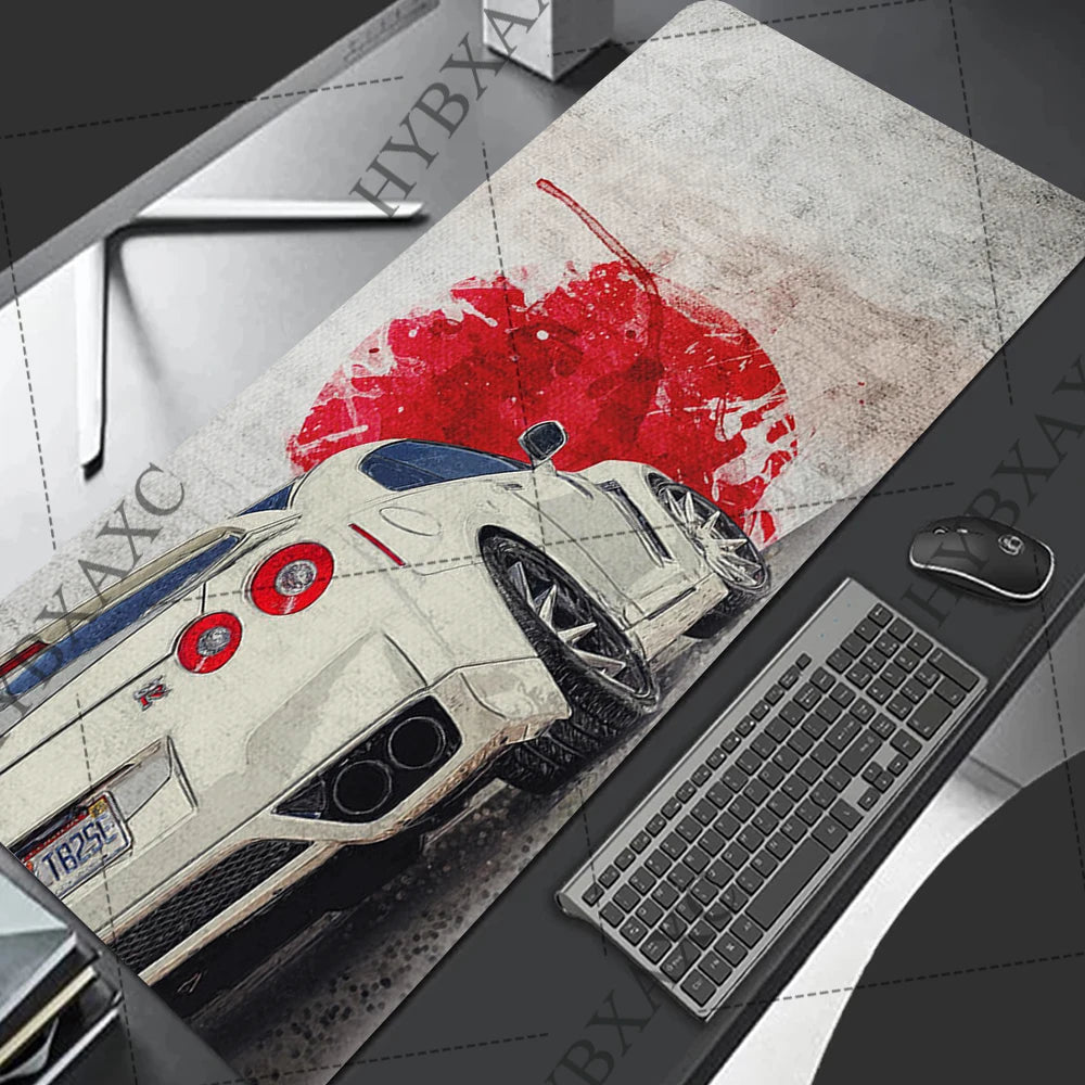 Racing GTR Sports Car Mousepad Cartoon Lockedge Large Gaming Mouse Pad Computer Gamer Keyboard Mouse Mat Desk for PC Desk Pad