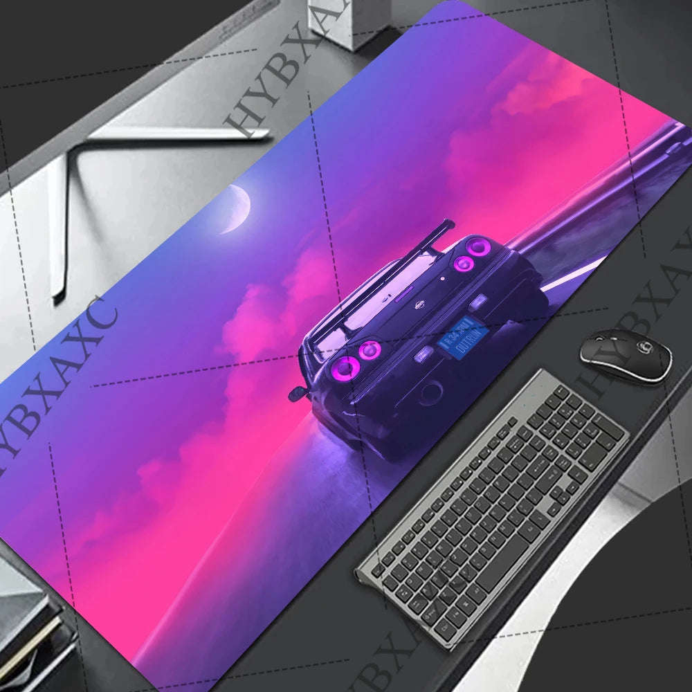 Racing GTR Sports Car Mousepad Cartoon Lockedge Large Gaming Mouse Pad Computer Gamer Keyboard Mouse Mat Desk for PC Desk Pad