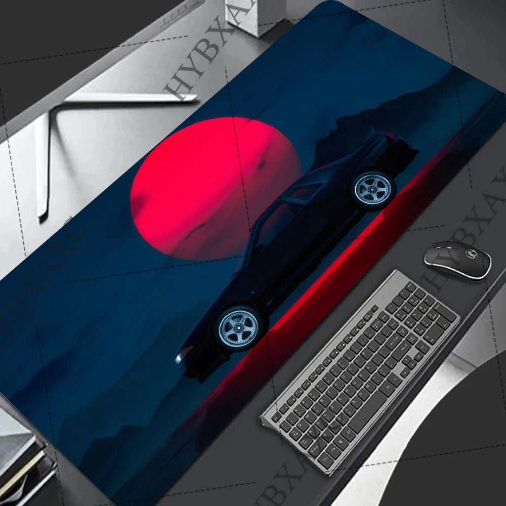 Racing GTR Sports Car Mousepad Cartoon Lockedge Large Gaming Mouse Pad Computer Gamer Keyboard Mouse Mat Desk for PC Desk Pad