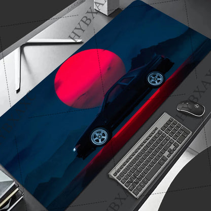 Racing GTR Sports Car Mousepad Cartoon Lockedge Large Gaming Mouse Pad Computer Gamer Keyboard Mouse Mat Desk for PC Desk Pad