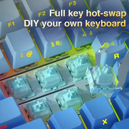 F108 Keyboard 100% Layout 1K Polling Rate Mechanical Gaming Keyboard Hot Swappable Linear Switch with Macro Software